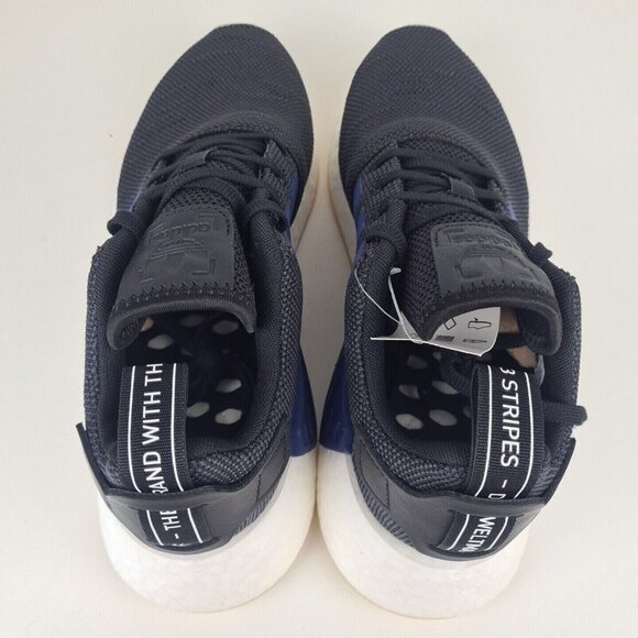Adidas Women's NMD R2 Sports Sneakers Athletic Shoes Black Blue SZ 10.5 - Picture 5 of 10